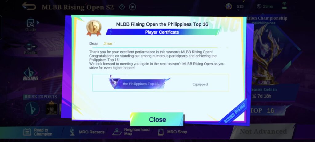 Rising Top 16 Philippines