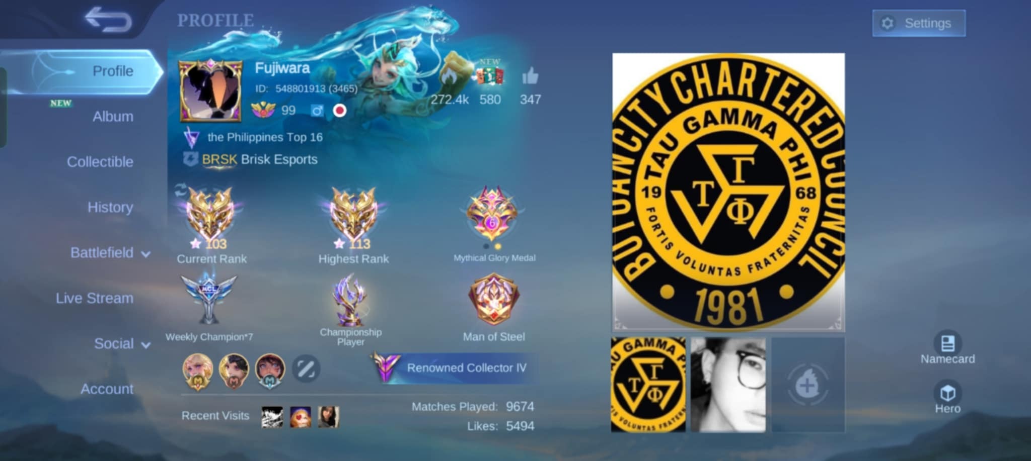 Brisk Esports Fujiwara MLBB Philiipines